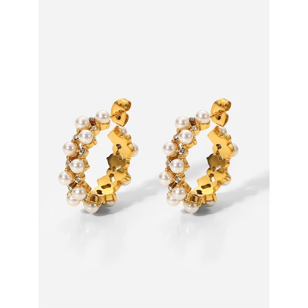 Women’s Pearl Geometric Vintage Style Earring